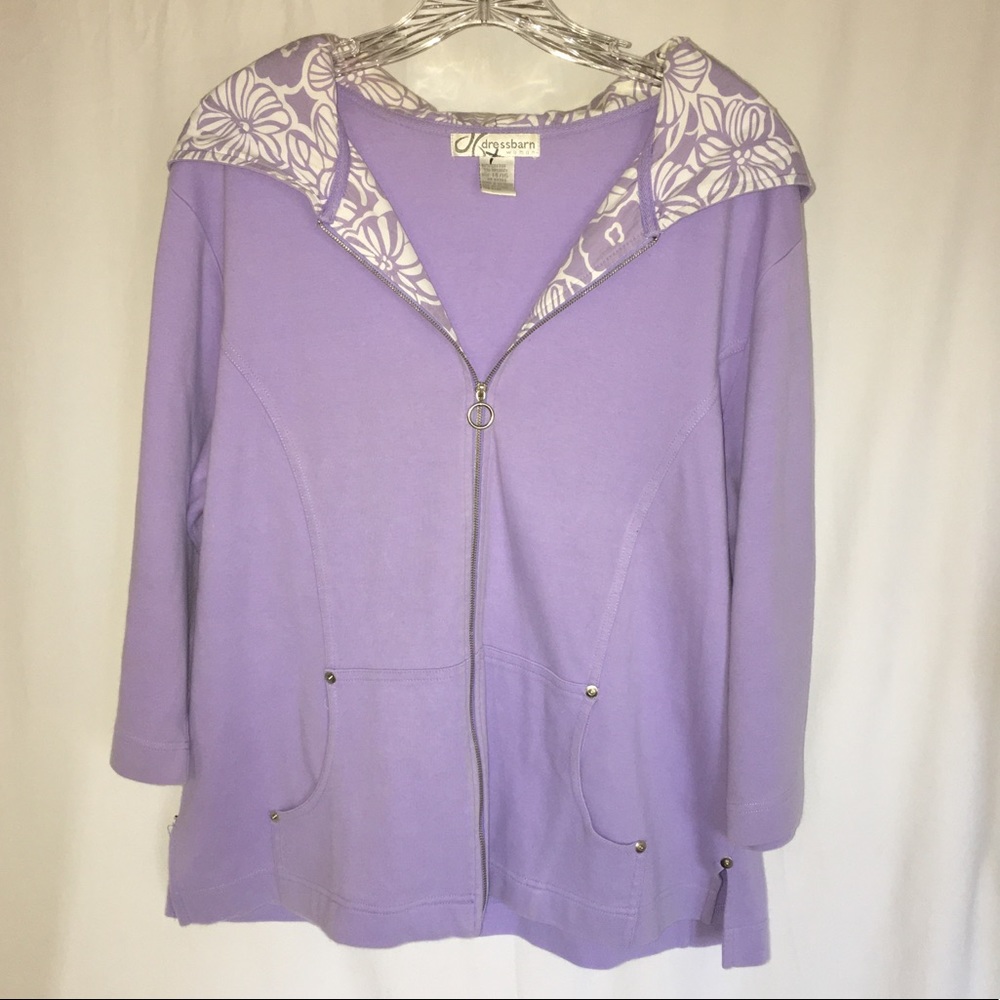Super Cute Dress Barn Hoodie Jacket Size L